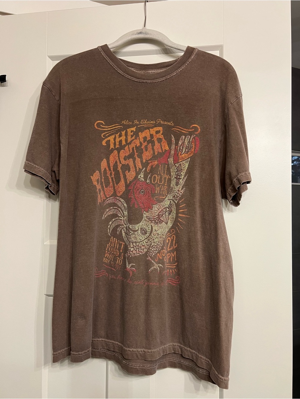 Alice In Chains vintage style rooster graphic tee